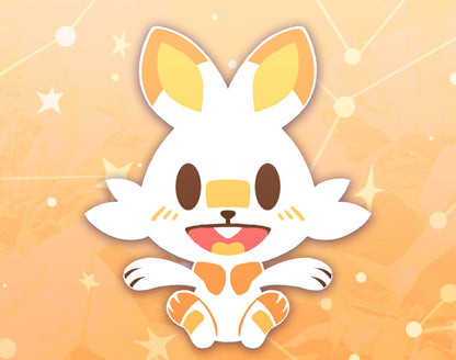 Scorbunny Dyed Enamel Pin