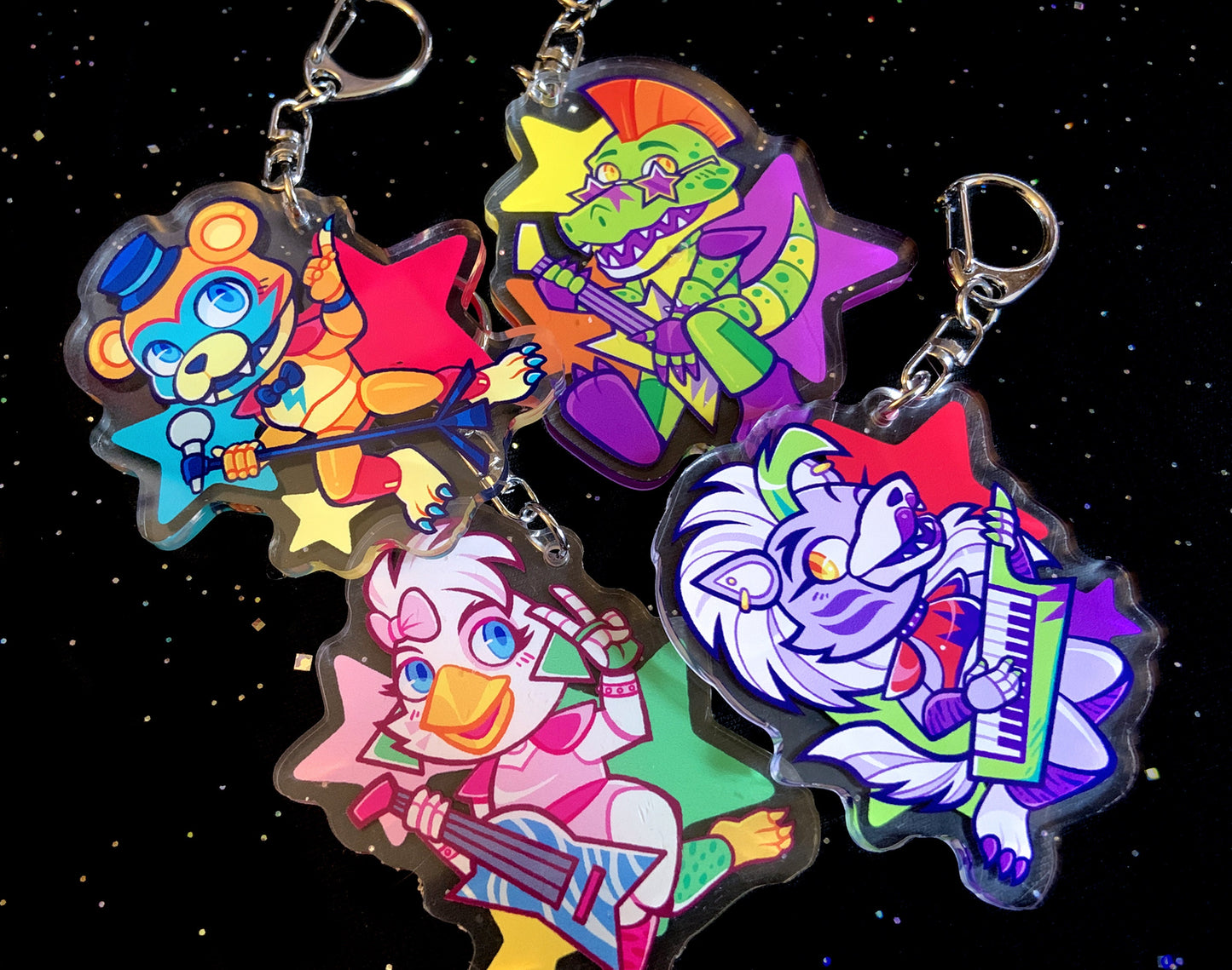 FNAF Security Breach 2.5" Acrylic Charms