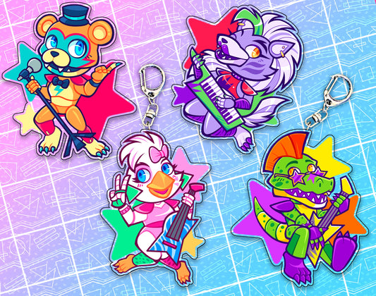 FNAF Security Breach 2.5" Acrylic Charms