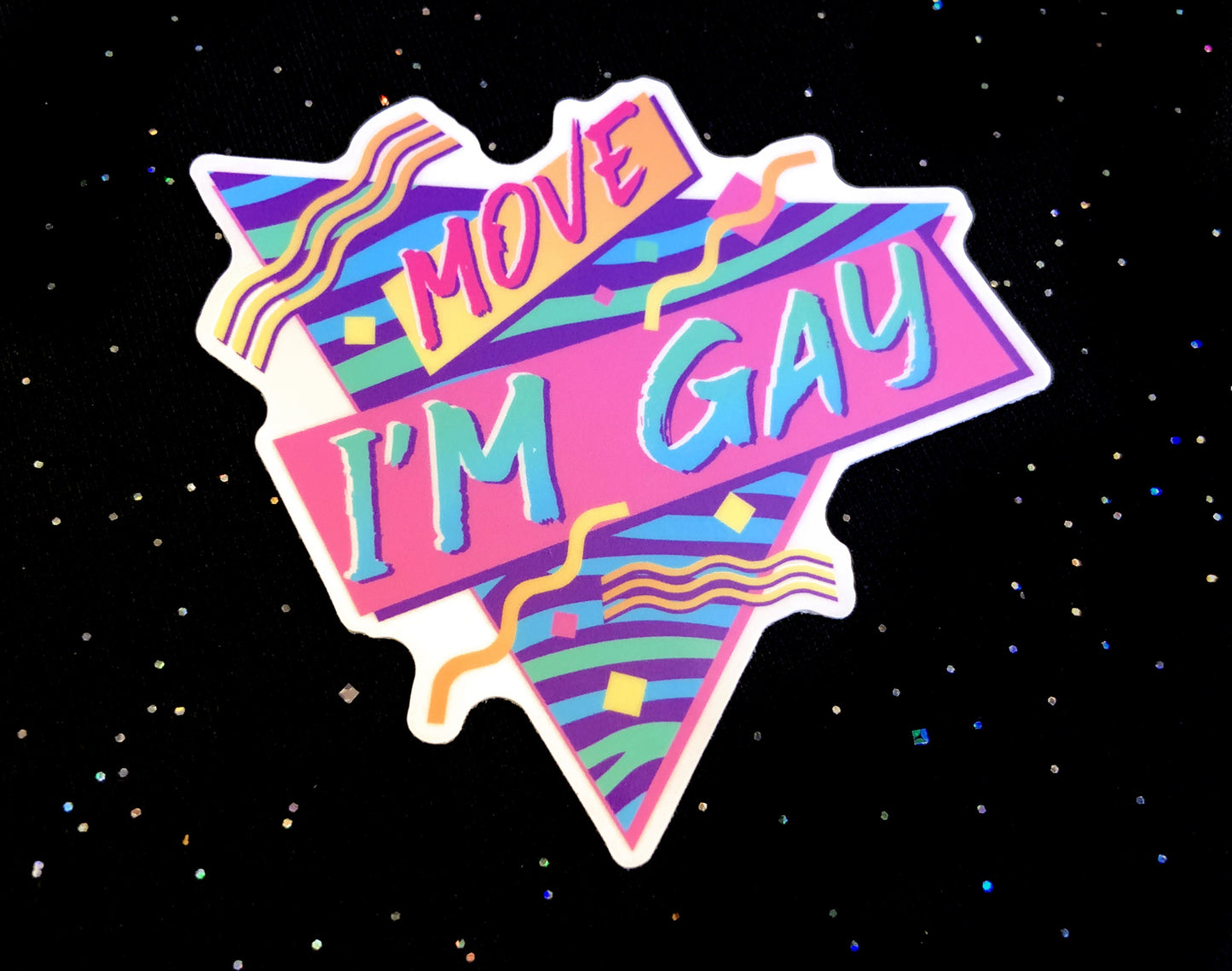 Move I'm Gay Sticker