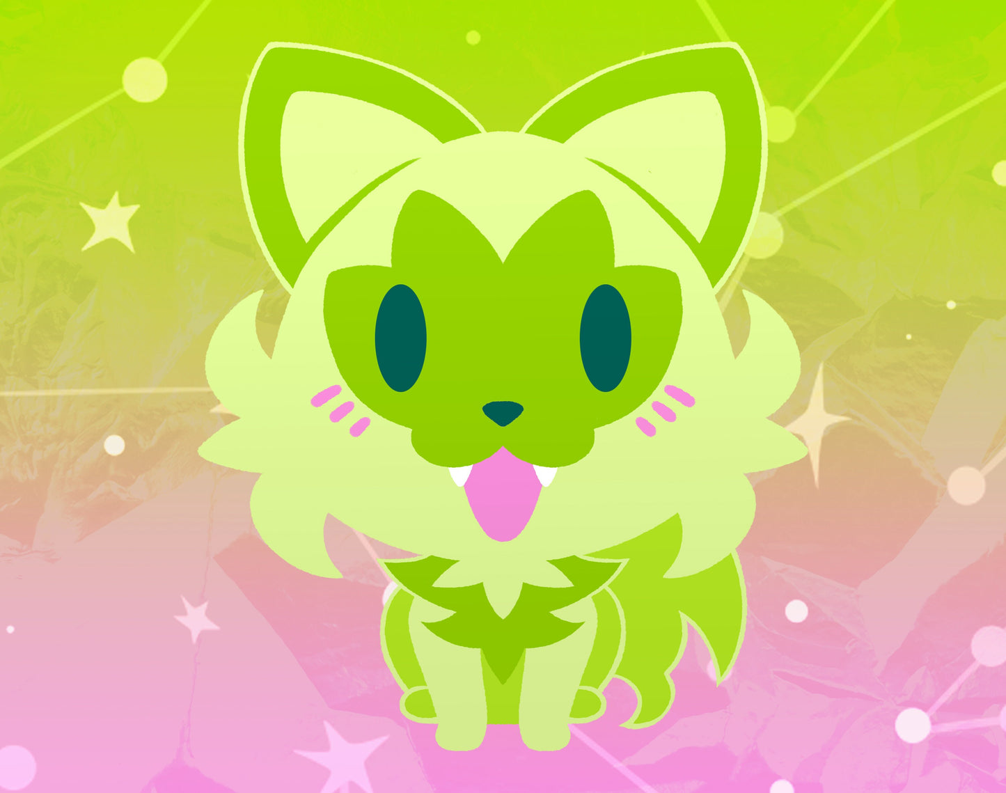 Sprigatito Dyed Enamel Pin