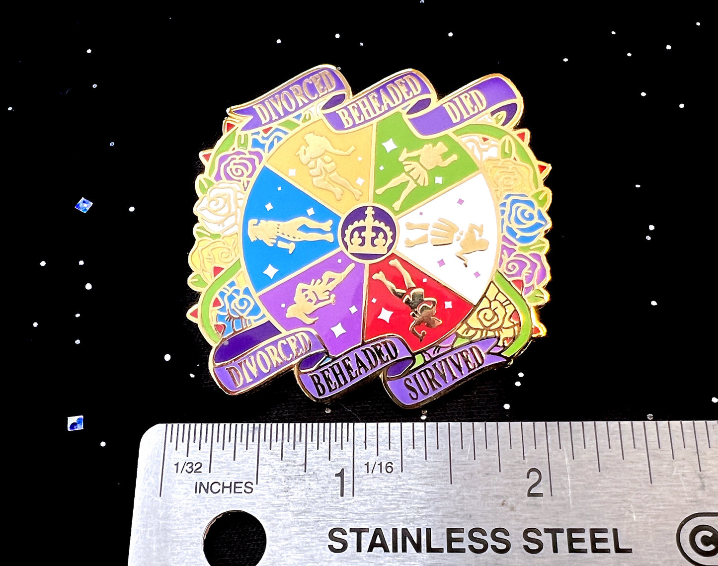 Six Enamel Pin