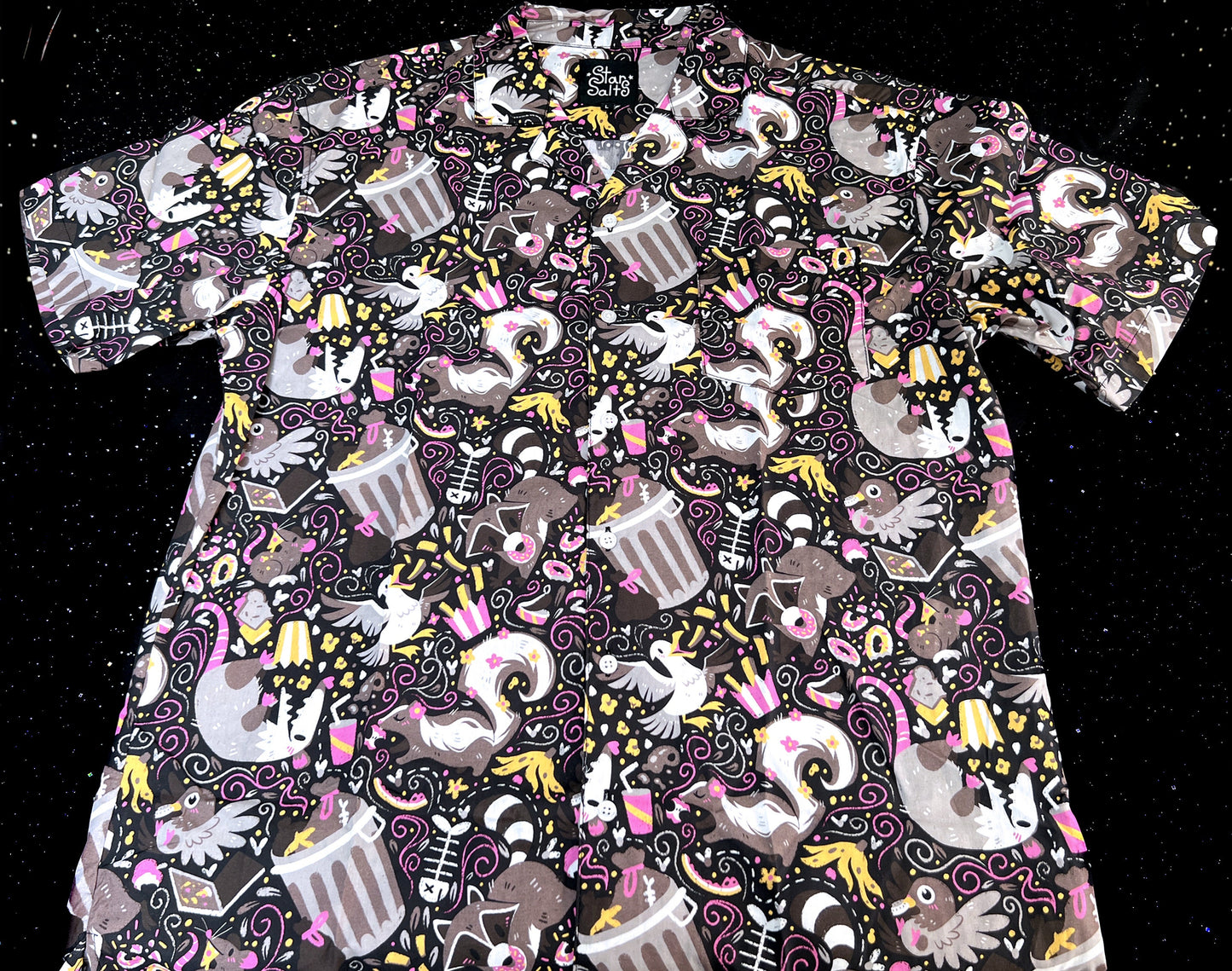 Trash Mammals Button Up Shirt