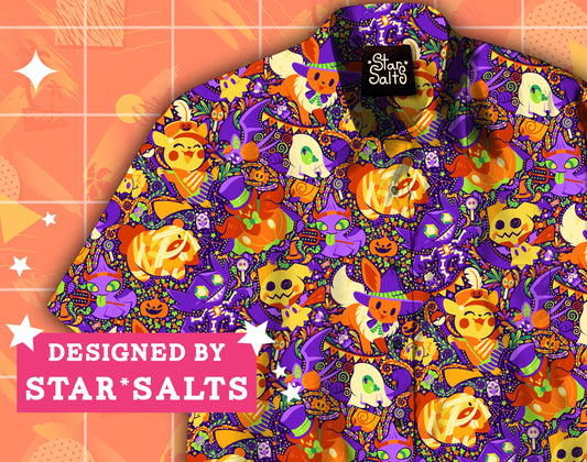Spooky Spirits Button Up Shirt