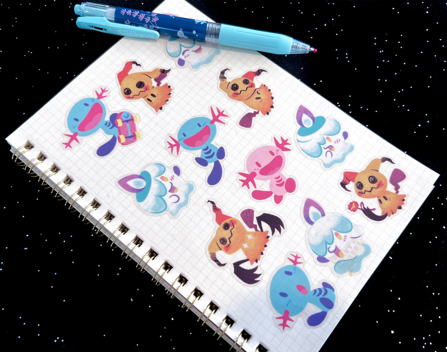 Smeargle Splatter Sticker Sheet