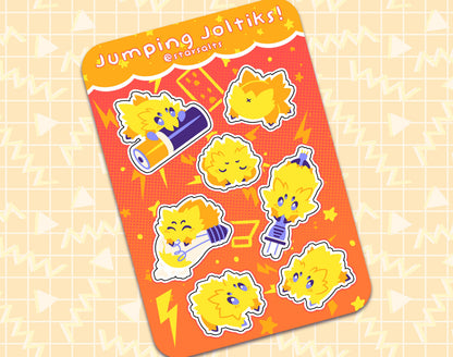 Jumping Joltik Sticker Sheet
