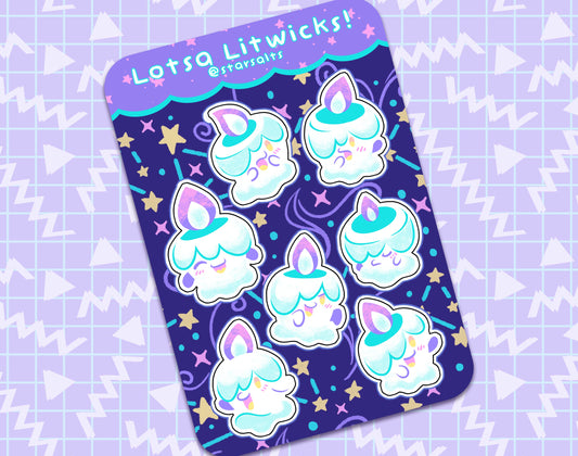 Litwick Sticker Lotsa Litwick – Star⭑Salts