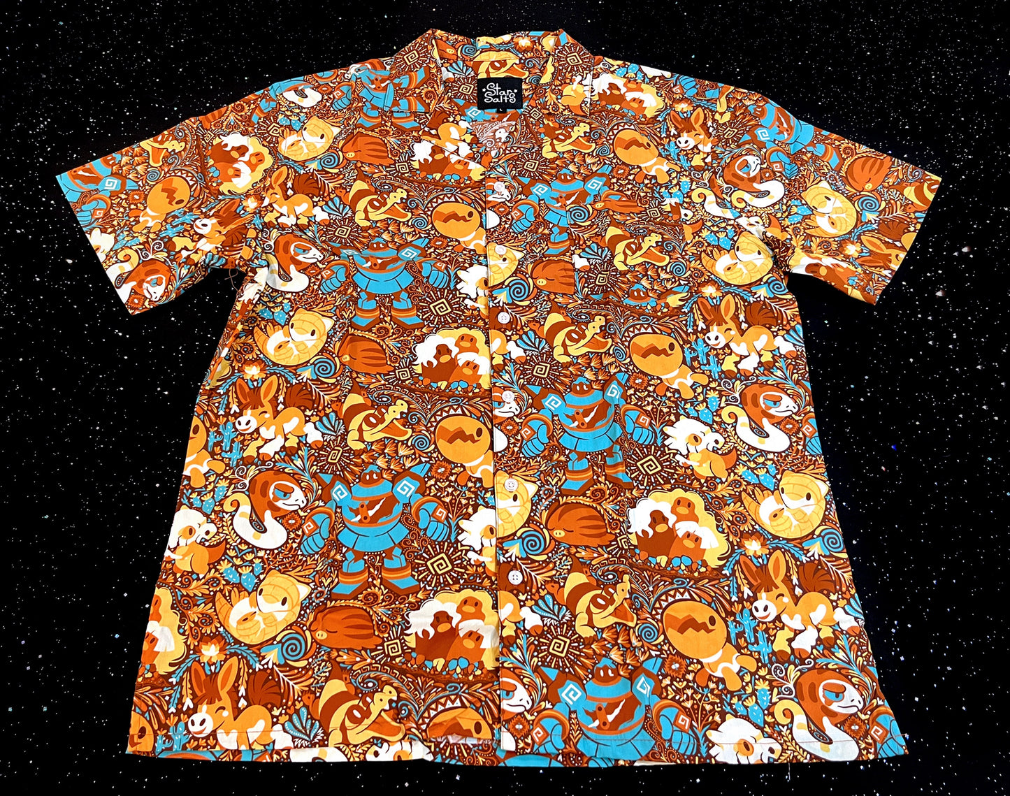 Earth Power Button Up Shirt