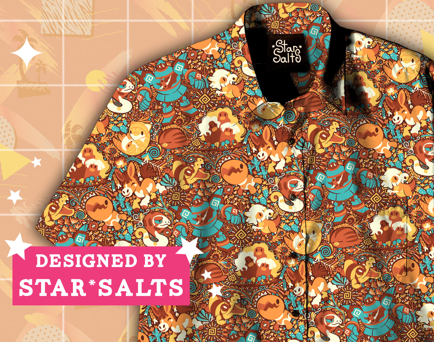 Earth Power Button Up Shirt