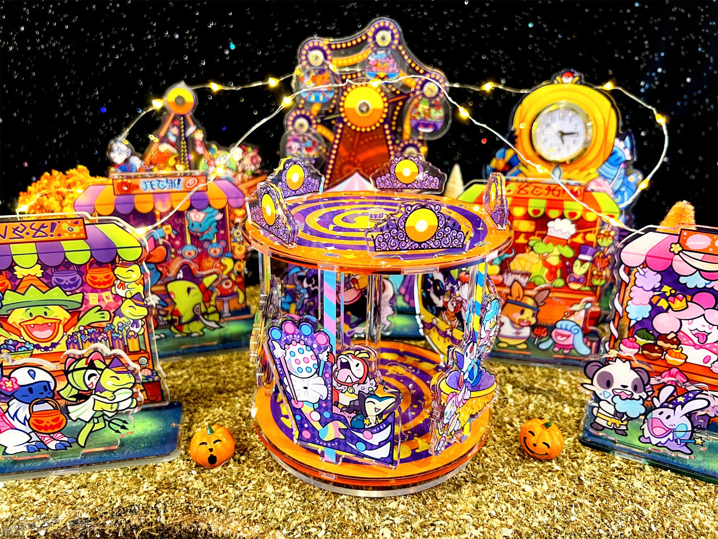 Halloween Merry-Go-Round Standee