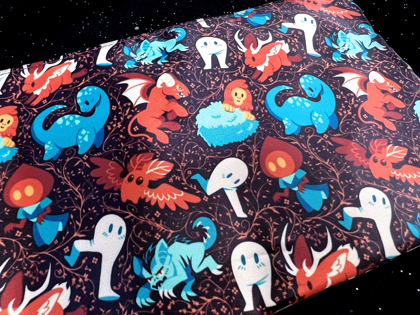 Colorful Cryptids Cosmetic Bag