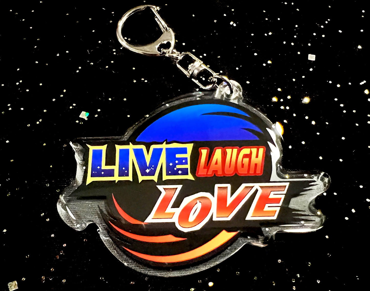 Live and Love 2.5" Acrylic Charm