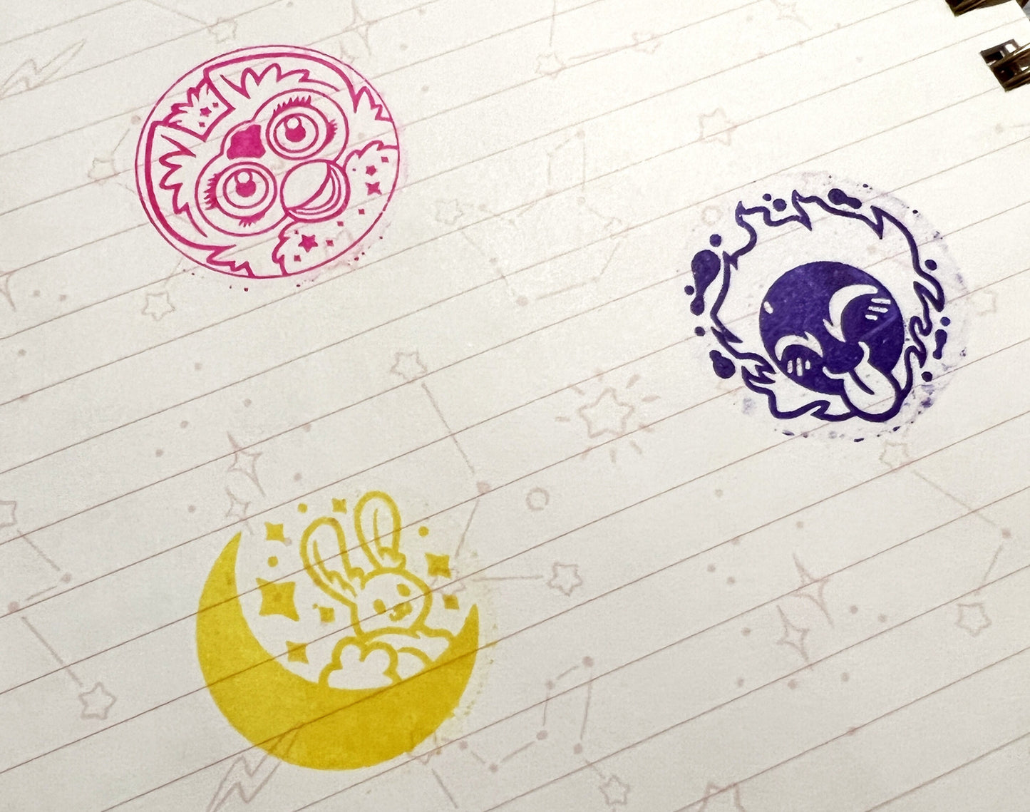Moon Bun Self-Inking Stamp