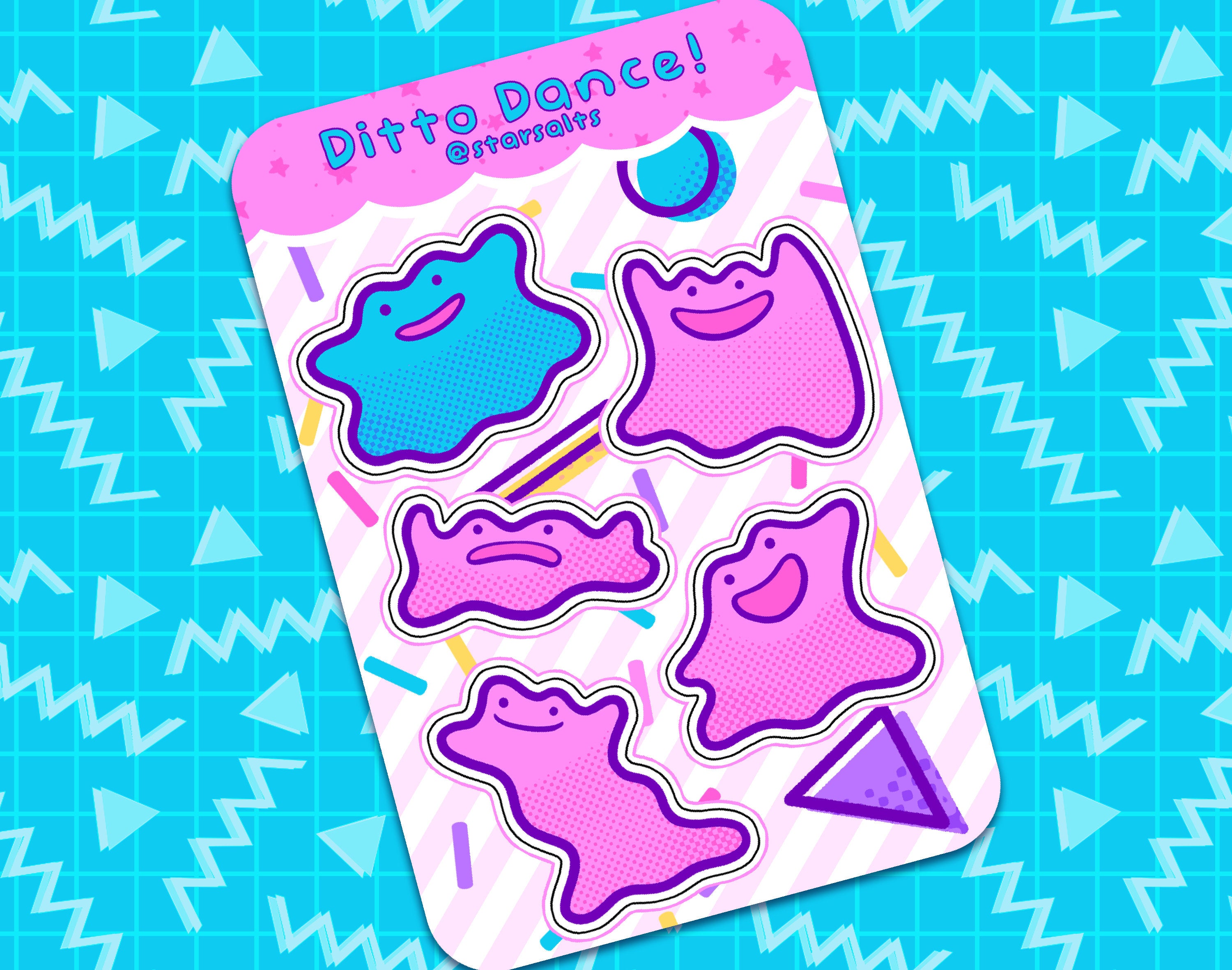 Ditto Dance Sticker Sheet – Star⭑Salts