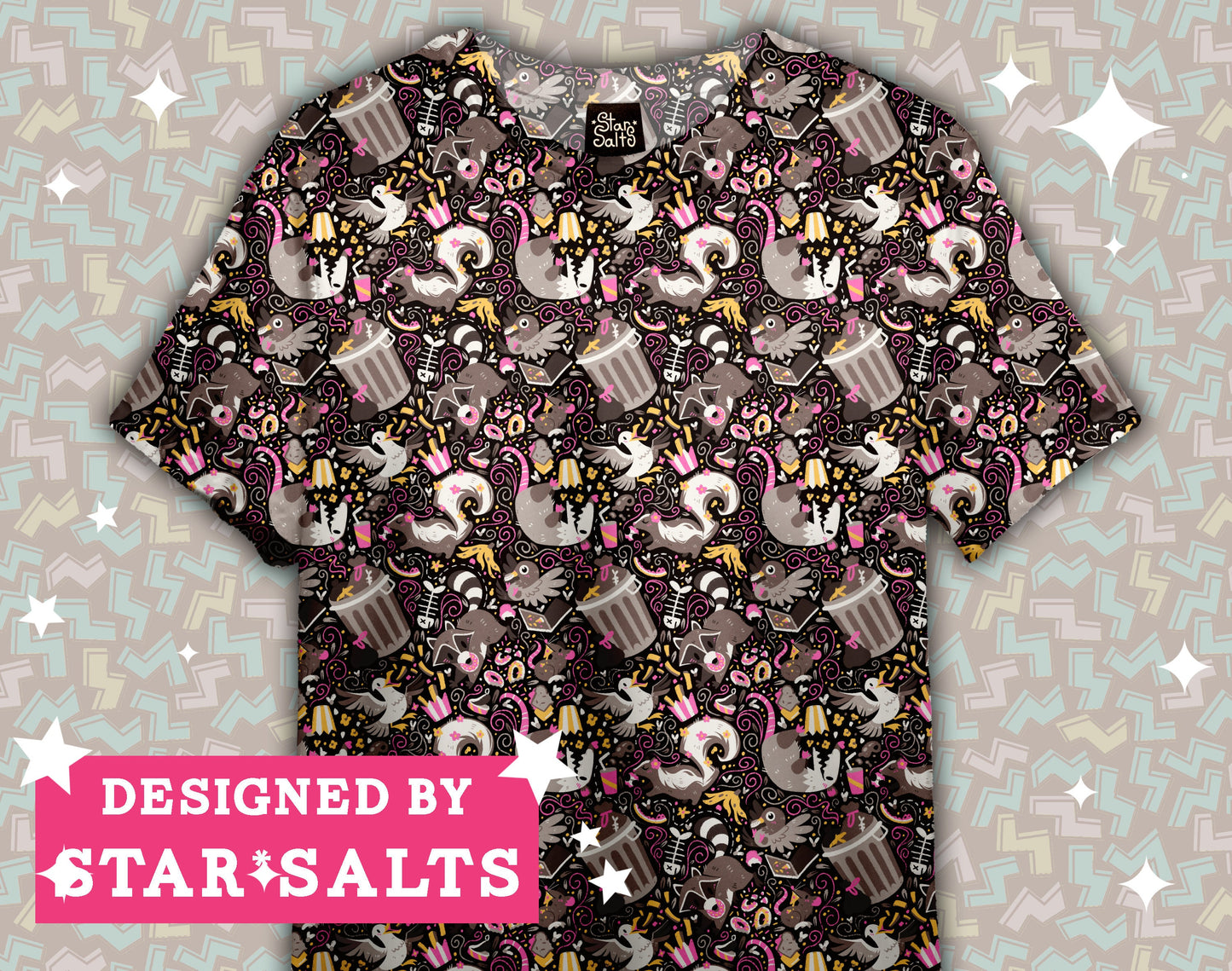 Trash Mammals All-Over Print Shirt