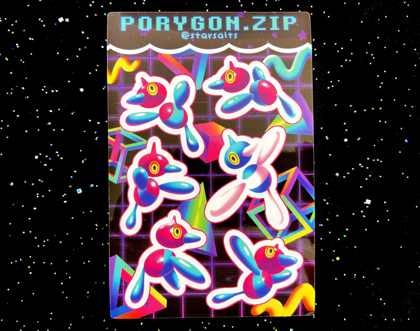 4x6 PorygonZ Sticker Sheet