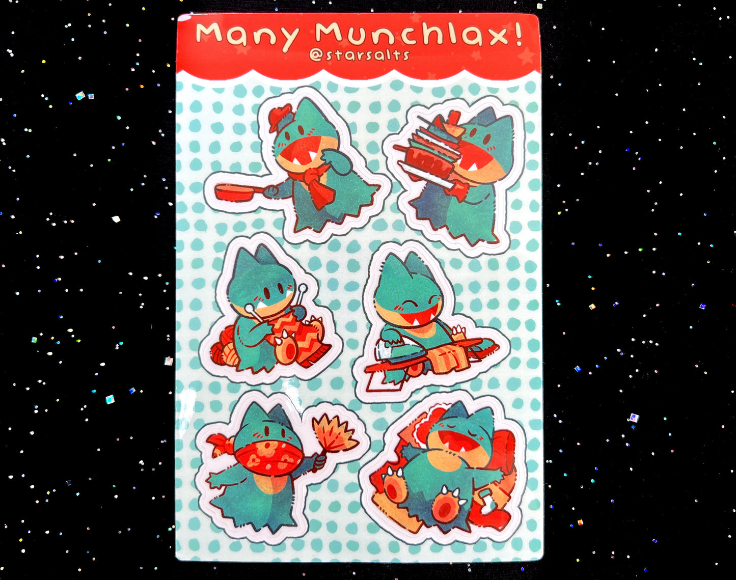 4x6 Munchlax Sticker Sheet