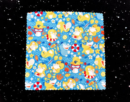 Psyduck Pool Party Microfiber Cloth