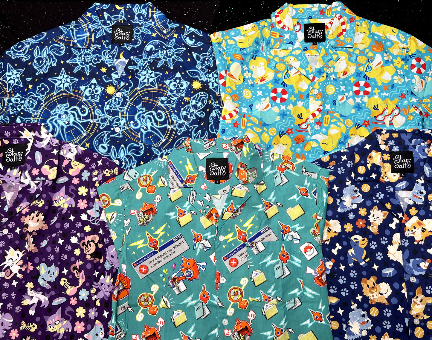 Poke'Cats Button Up Shirt