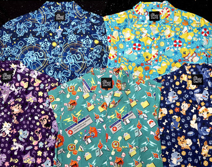 Psyduck Pool Party Button Up Shirt