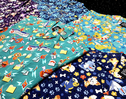 Psyduck Pool Party Button Up Shirt