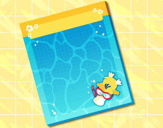 Psyduck Pool Party Notepad