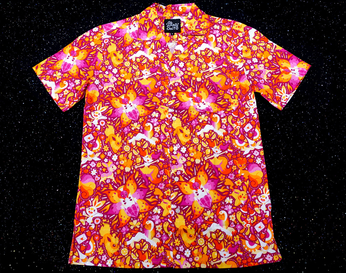 Lesbian Pride Button Up Shirt