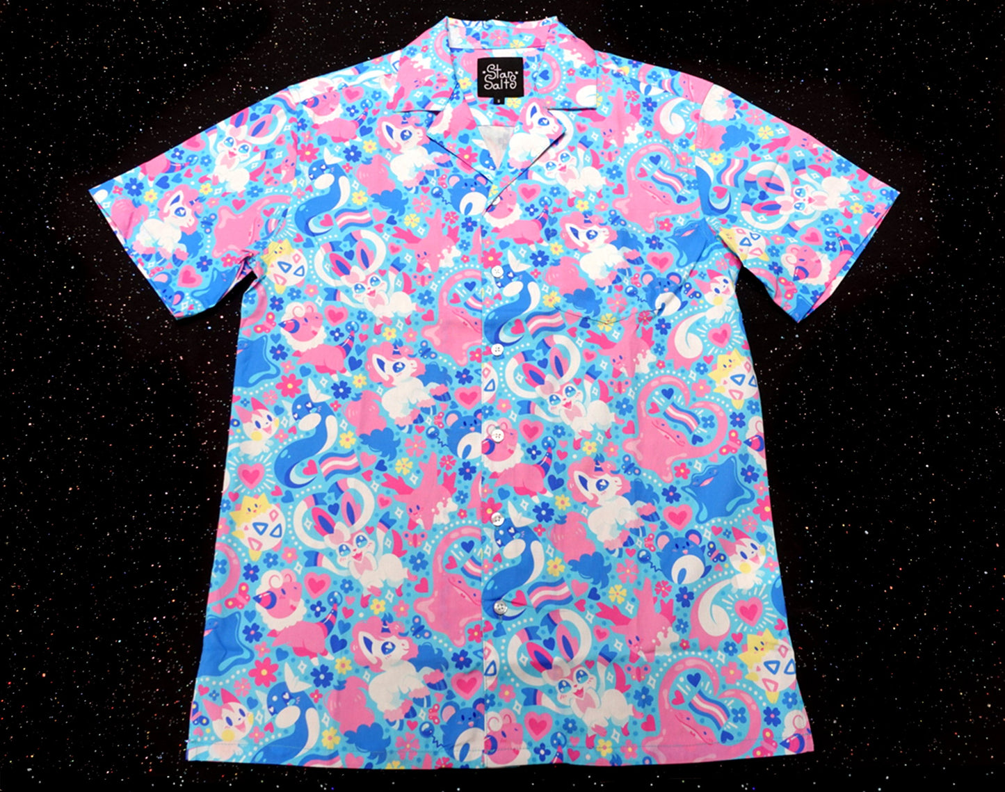 Transgender Pride Button Up Shirt