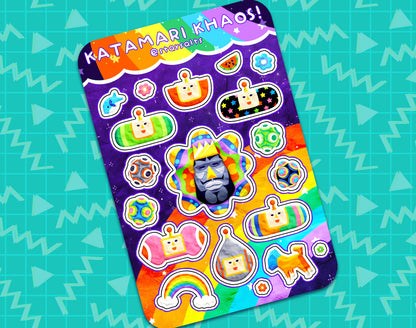 Katamari Khaos Sticker Sheet