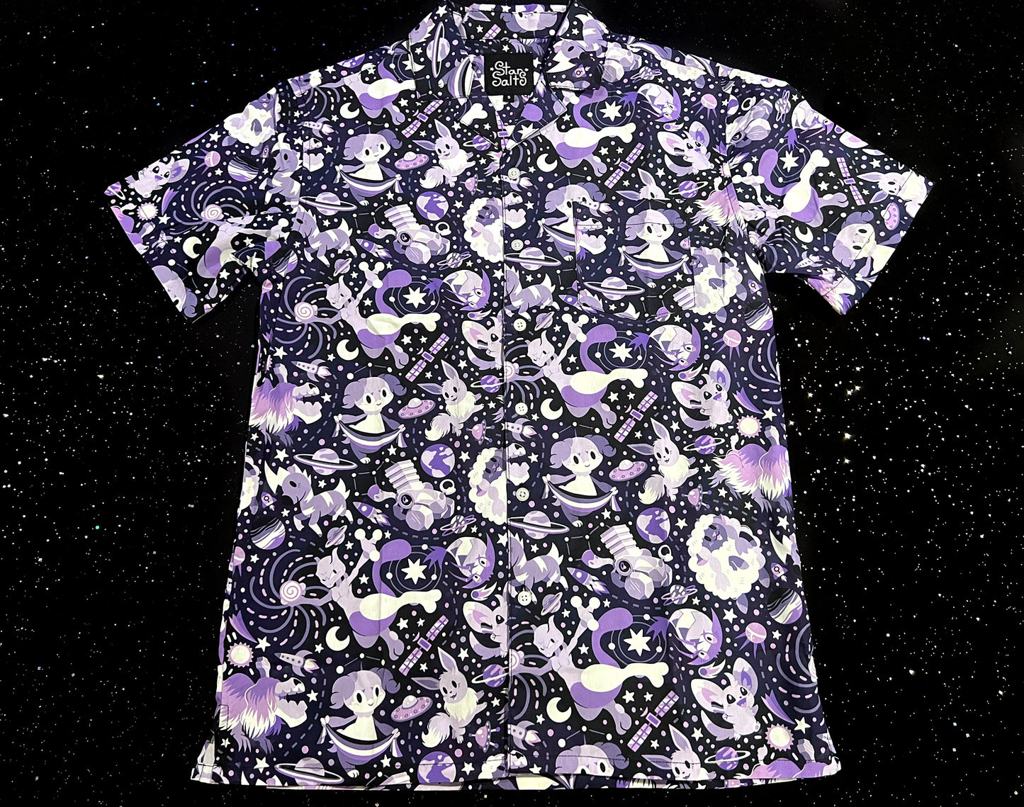 Asexual Pride Button Up Shirt