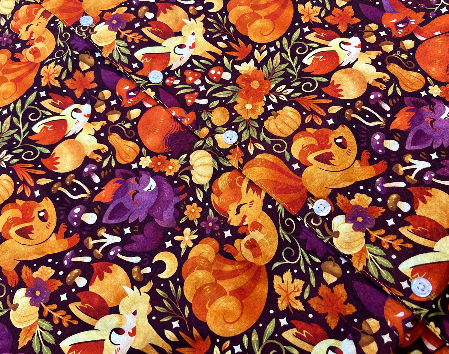 Forest Foxes Button Up Shirt