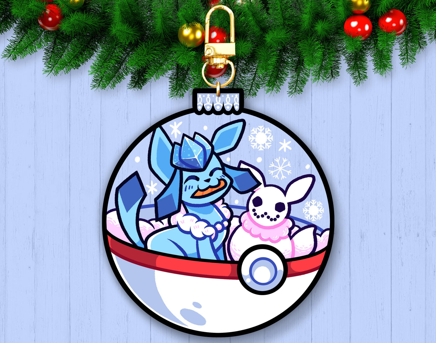 Glaceon 2.5" Acrylic Ornament