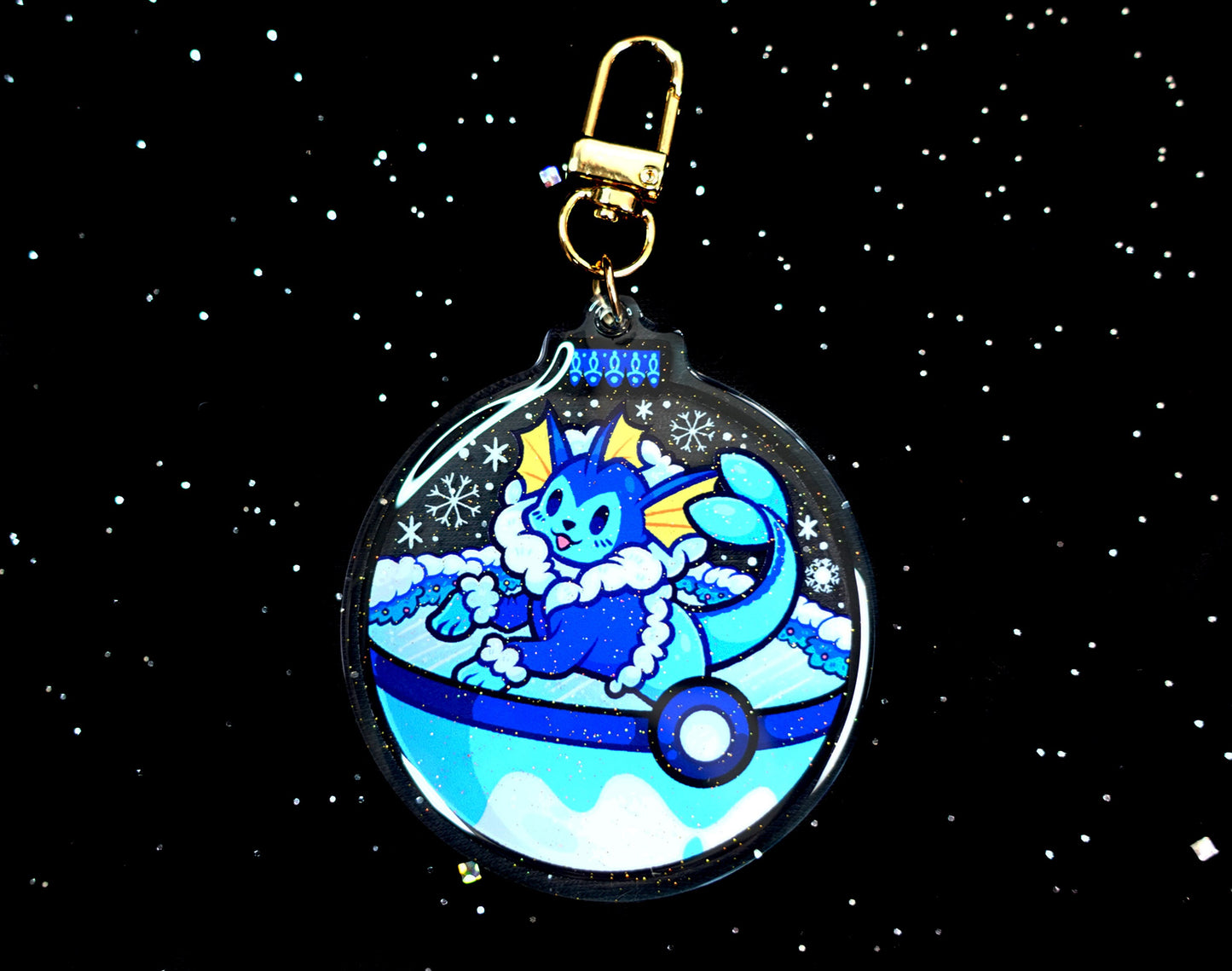 Vaporeon 2.5" Acrylic Ornament