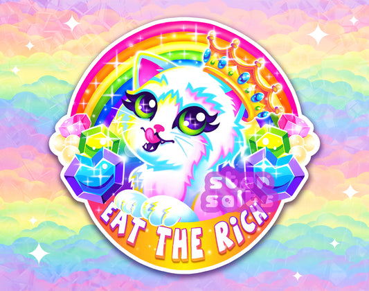 Eat The Rich Sticker