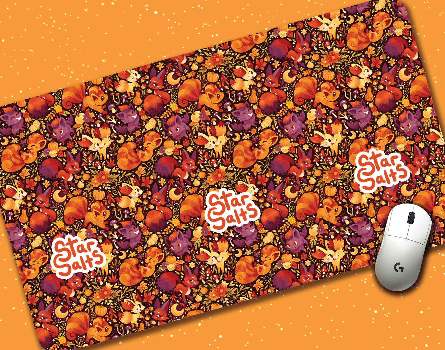 Forest Foxes Jumbo Desk Mat