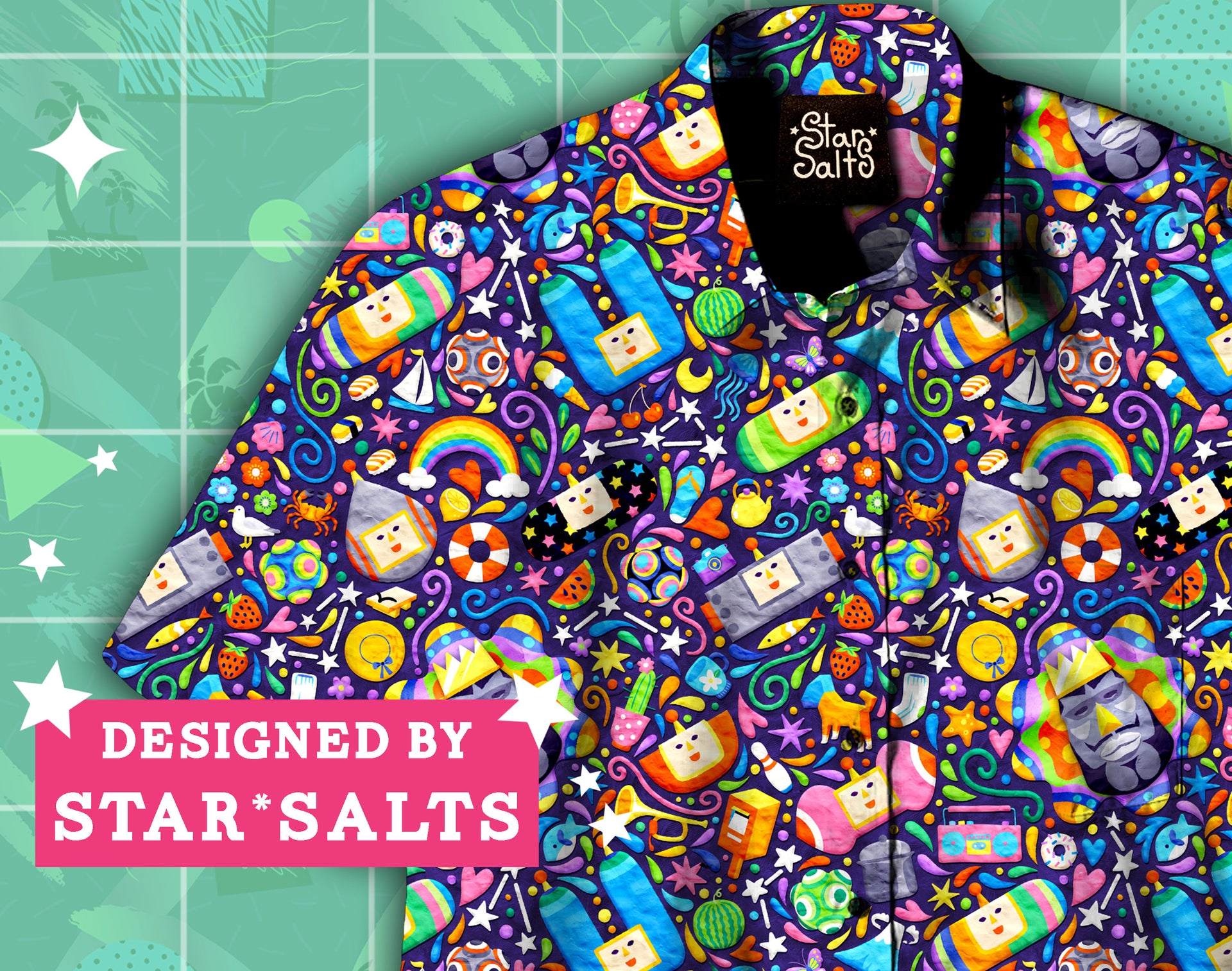 Katamari Khaos Button Up Shirt - Small