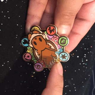 Spinning Eevee Enamel Pin