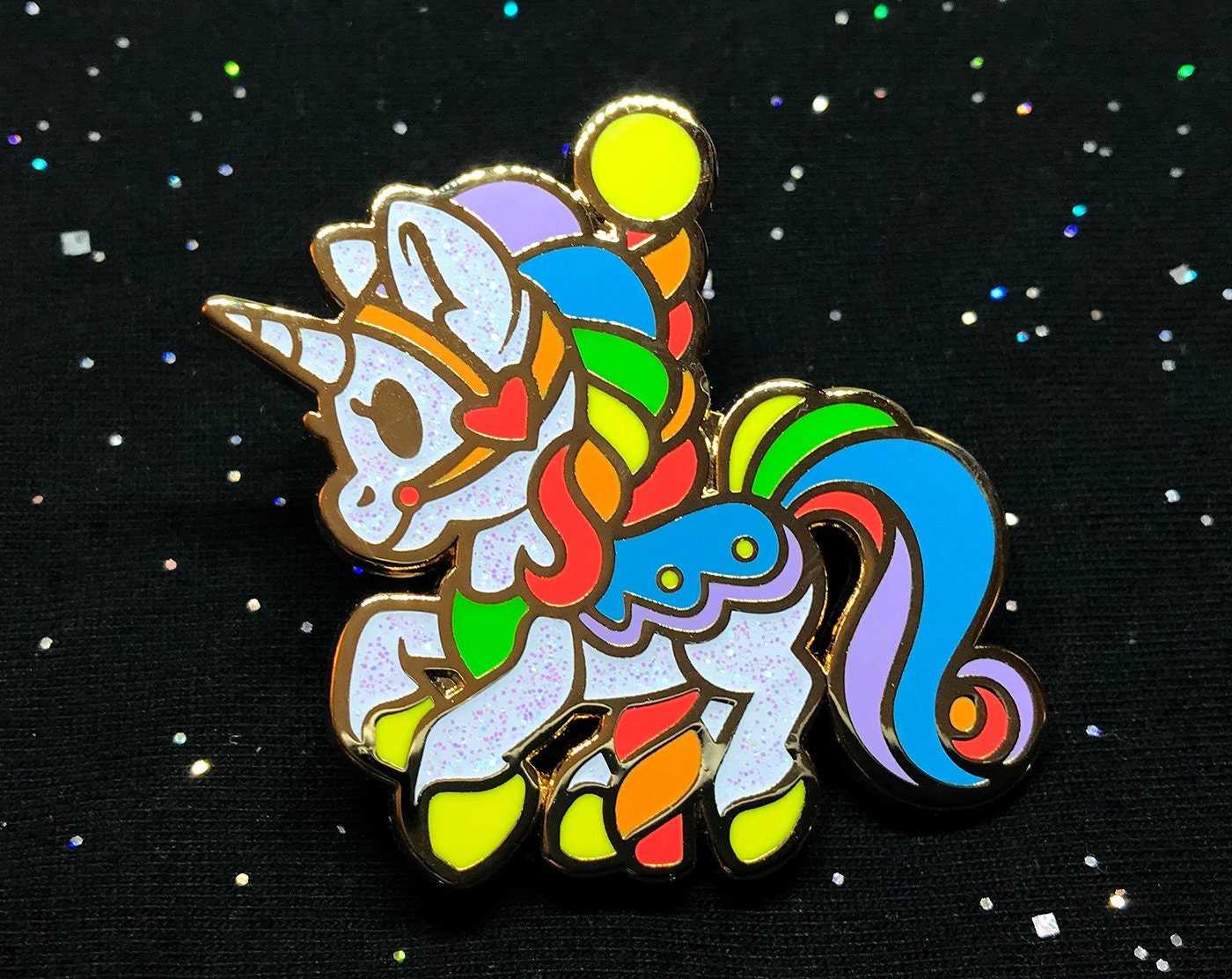 Pride Ponies "LGBT+" Enamel Pin