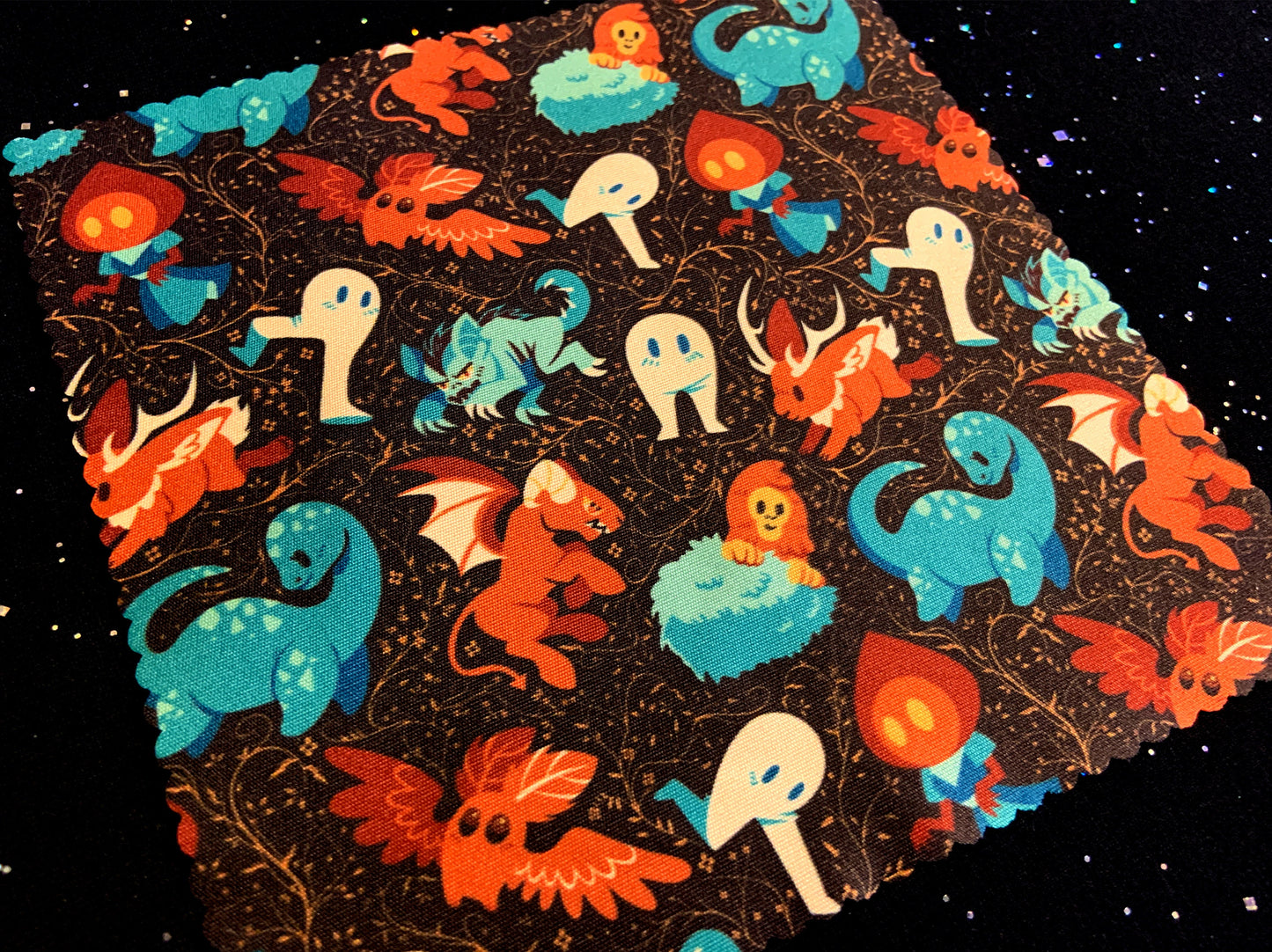 Colorful Cryptids Microfiber Cloth
