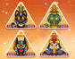 Egyptian Deities Stickers