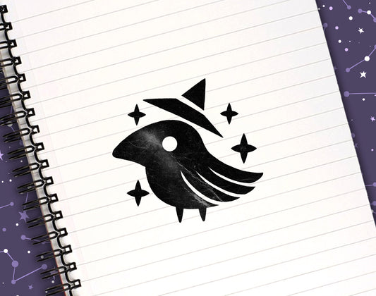 Crow Self-Inking Stamp