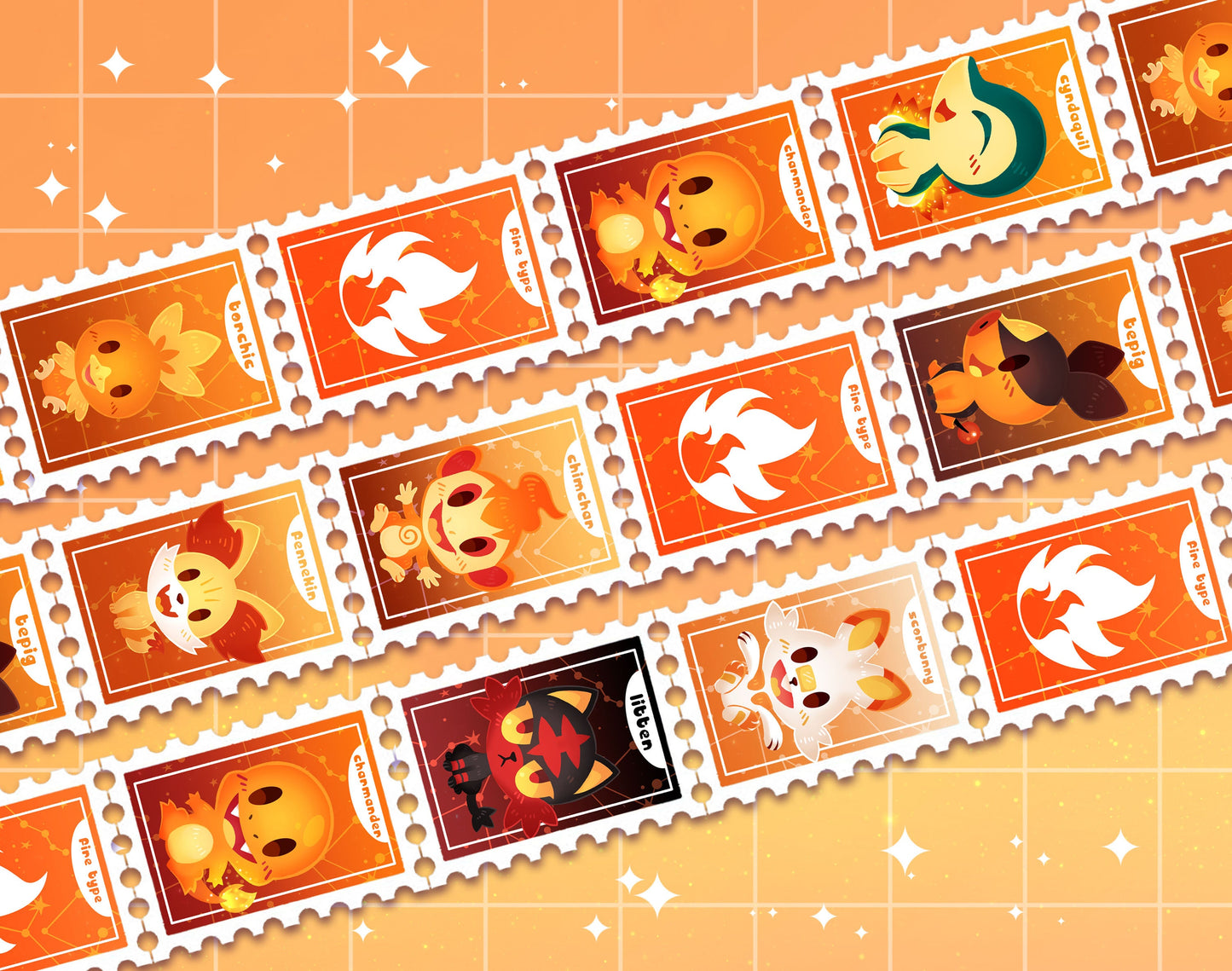 Fire Starters Stamp Washi Tape